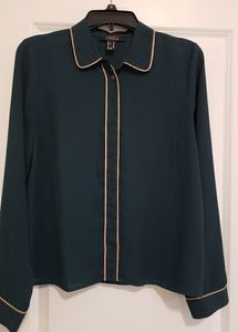 Forever 21 long sleeve button up blouse